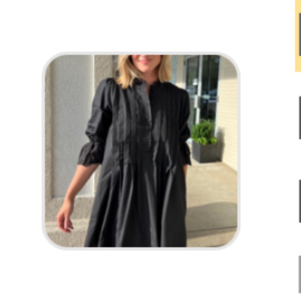 Entro Black 3/4 Sleeve Dress with Pockets (worn once)